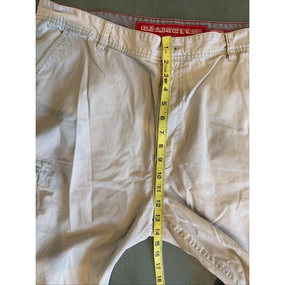 Ecko Unltd Mens 40 Cargo Shorts Tan Khaki Cotton Edison‎ Cargo Short Relaxed